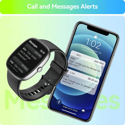 Men Women Fitness Smartwatch with Sleep Tracking