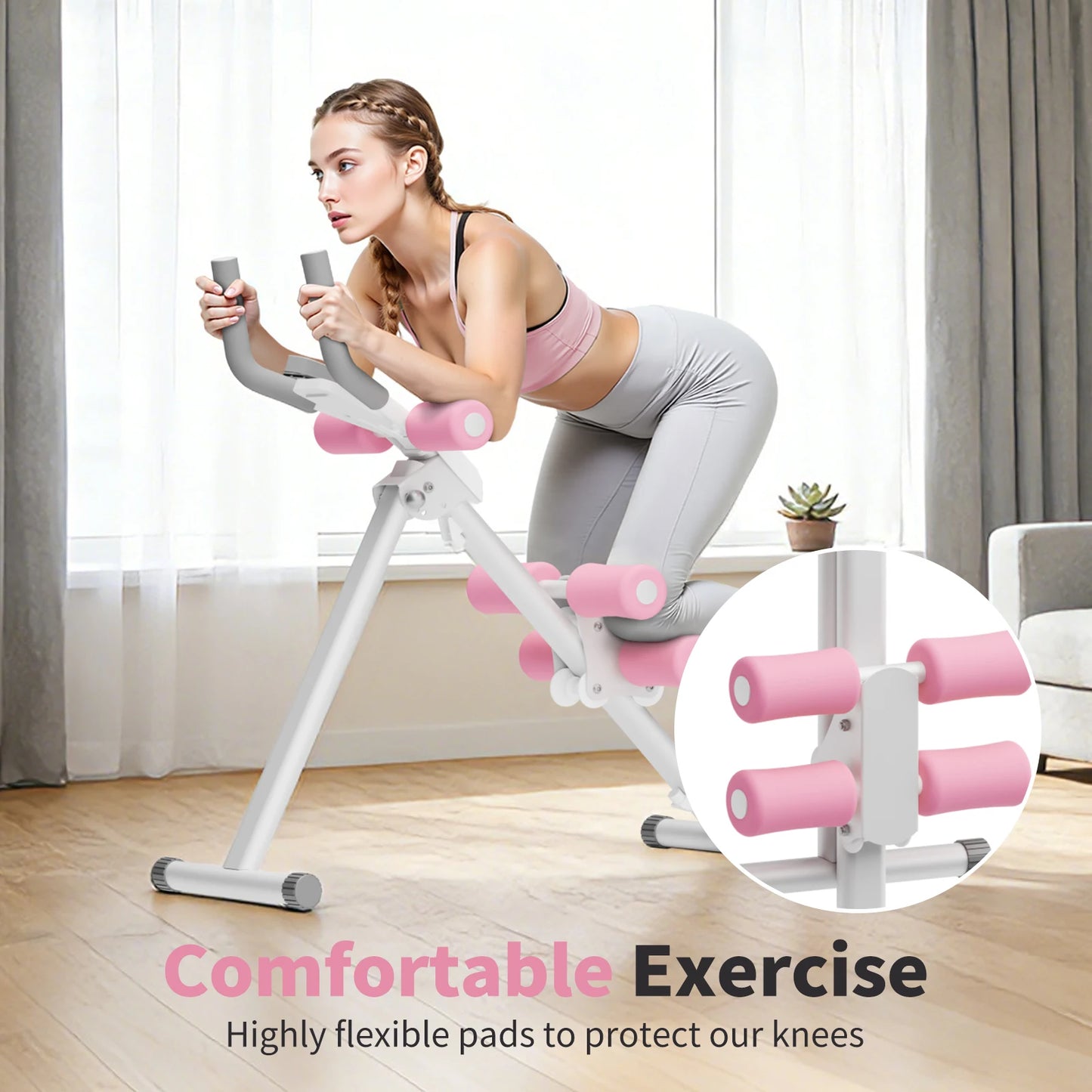 Foldable Ab Trainer Waist Toner Home Gym