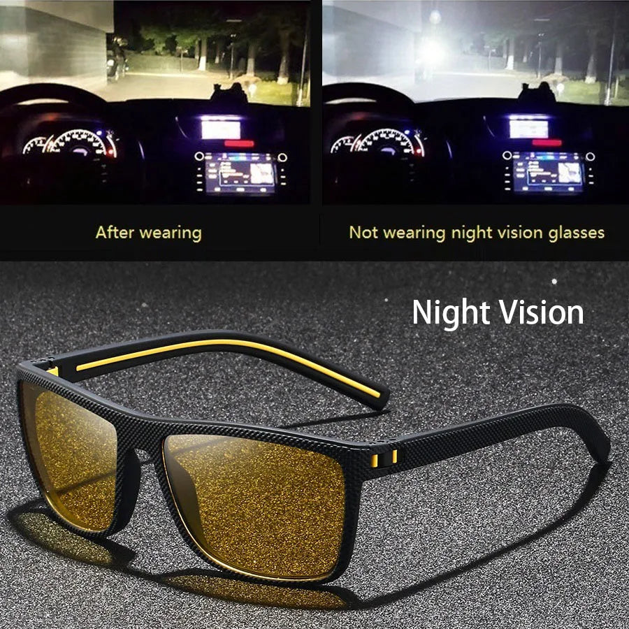 Fashion Vintage Square Frame Unisex Night Vision