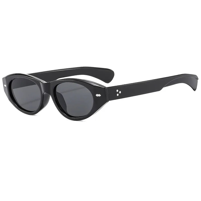 Retro Small Oval Sunglasses Women Men