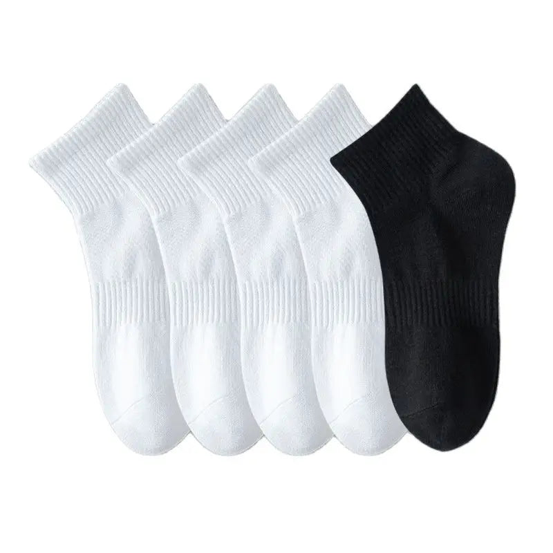 Cotton Anti‑Odor Breathable Sports Boat Socks Pack