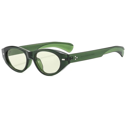 Retro Small Oval Sunglasses Women Men