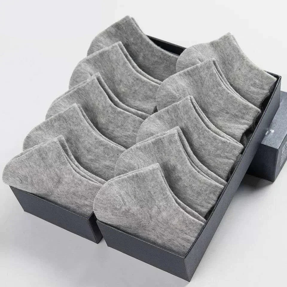 Unisex Breathable Cotton Solid Ankle Socks Pack