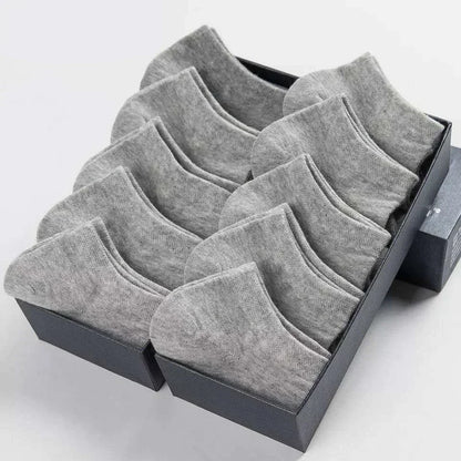 Unisex Breathable Cotton Solid Ankle Socks Pack