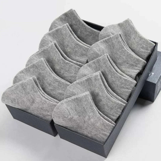 Unisex Breathable Cotton Solid Ankle Socks Pack