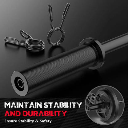 2In Weight Lifting Bar Standard Straight Barbell