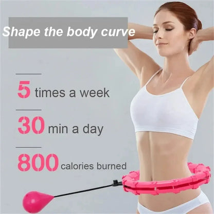 Smart Weighted Hoop, 24‑Link Adjustable Fitness