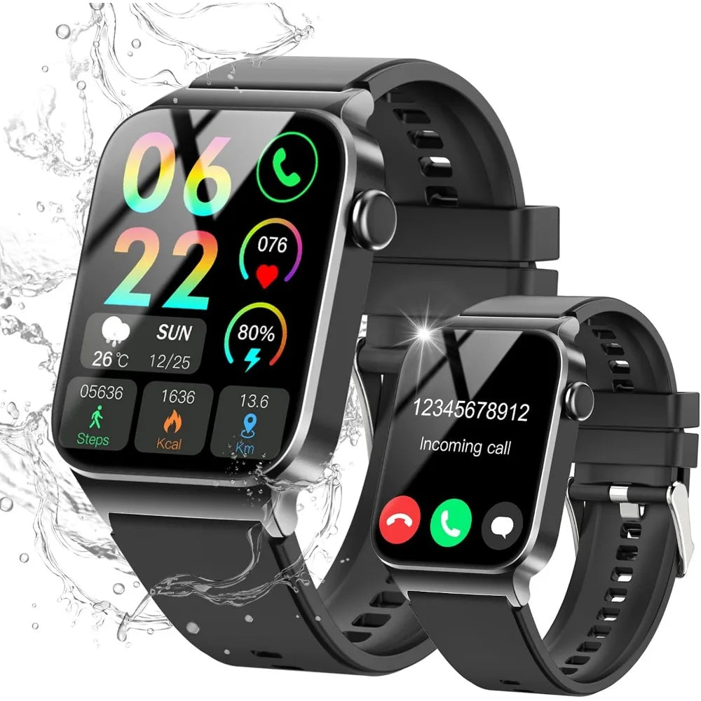 1.85" HD Smartwatch: Waterproof Fitness Tracker