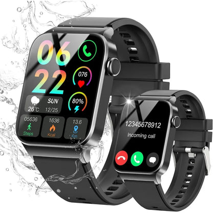 1.85" HD Smartwatch: Waterproof Fitness Tracker