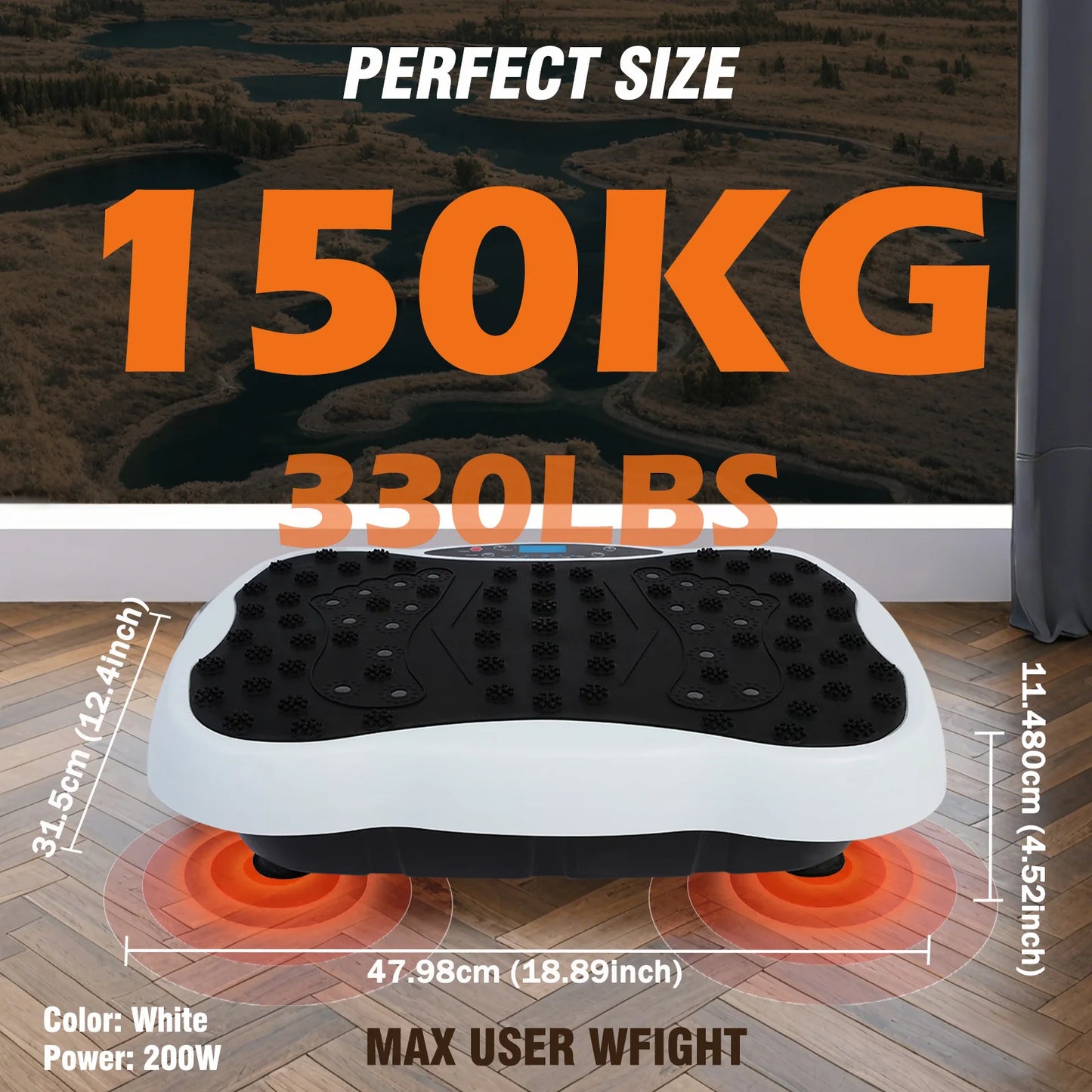 Full-Body Vibration Plate Exercise Machine