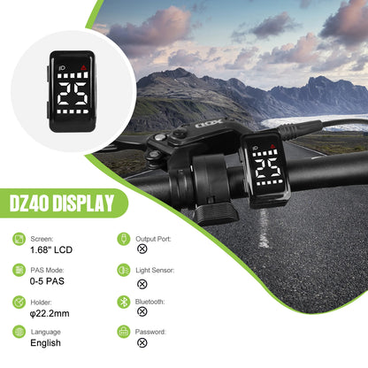 Intelligent Waterproof Mini E Bike LCD Display DZ40