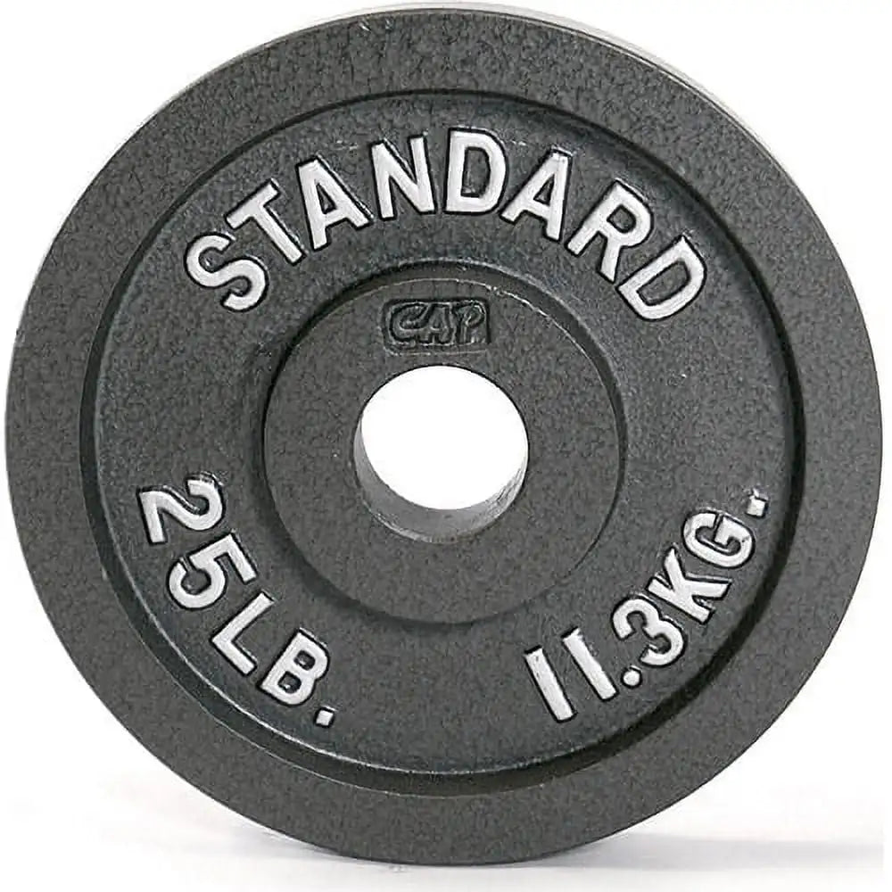 Barbell Gray  Cast Iron Weight Plate, 25 lb