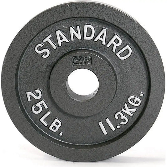 Barbell Gray  Cast Iron Weight Plate, 25 lb