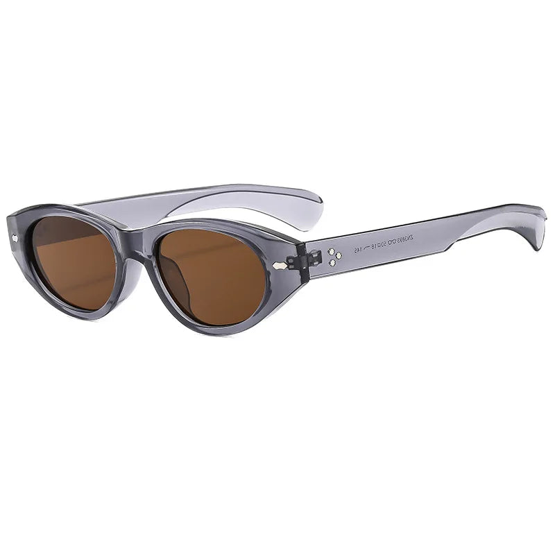 Retro Small Oval Sunglasses Women Men
