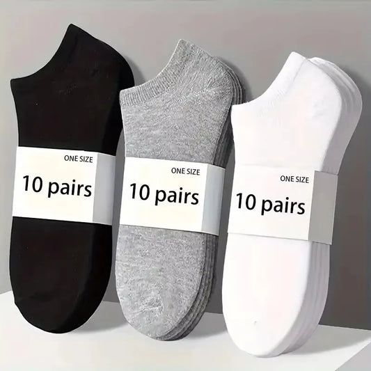 Soft Cotton Breathable Cushioned Unisex Ankle Socks Pack