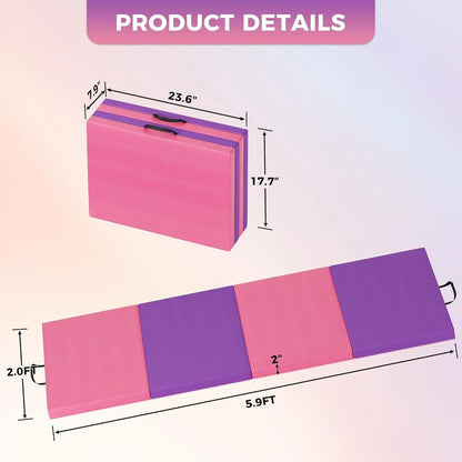 Folding Gym Mat Extra Firm High Density