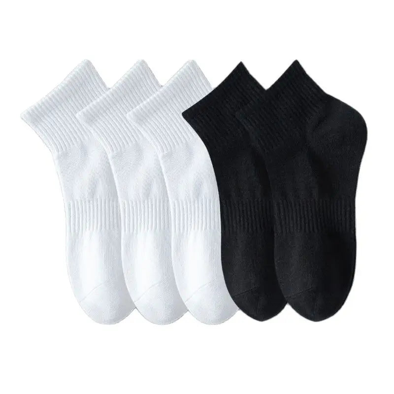 Cotton Anti‑Odor Breathable Sports Boat Socks Pack