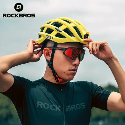 ROCKBROS LED Cycling Helmet with USB Charging