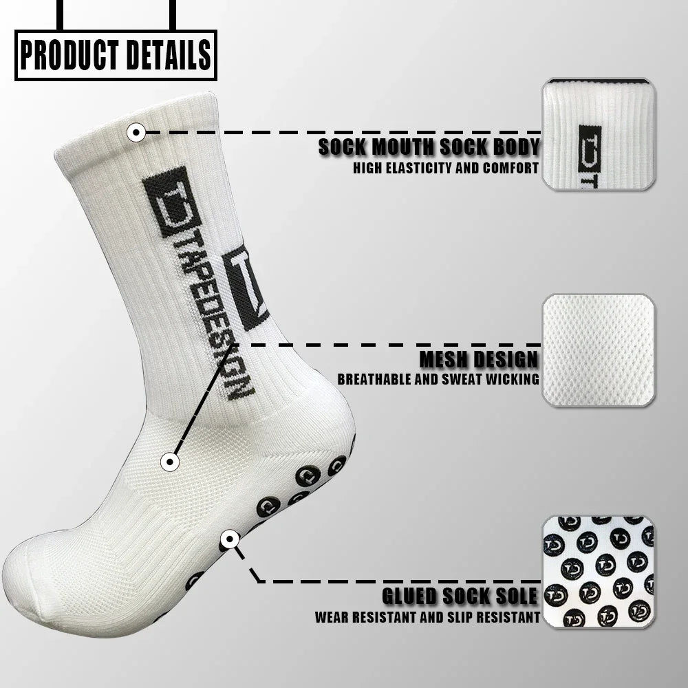 Football Socks for Men and Women Anti-Slip Grip Comfortable
