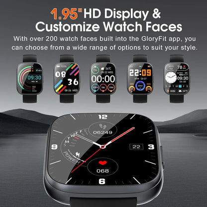 HD touchscreen fitness watch with Bluetooth calls