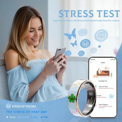 Blue Dragonfly Lotus Smart Ring Health Tracker