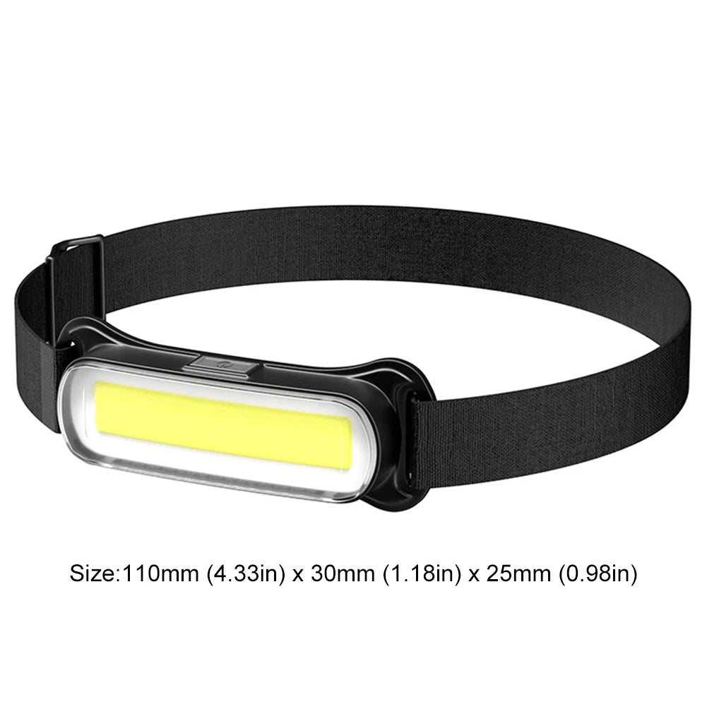 USB Rechargeable LED Headlamp 3 Modes Waterproof