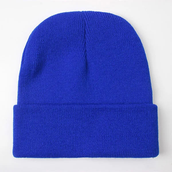 Solid Unisex Beanie Autumn Winter Wool Blends