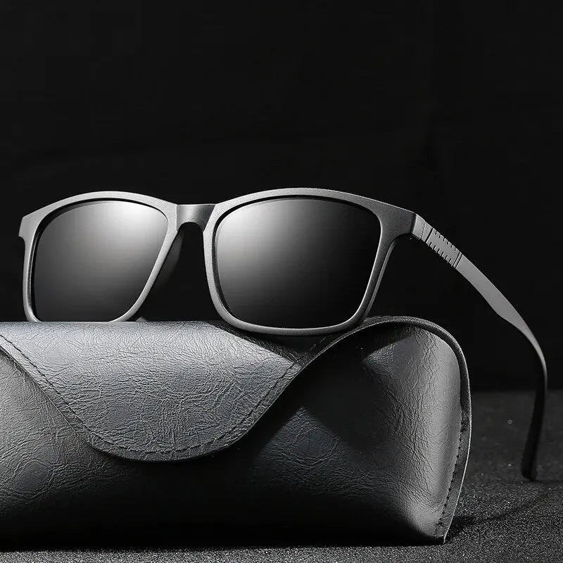Luxury Men Polarized Sunglasses Fashion Vintage Square