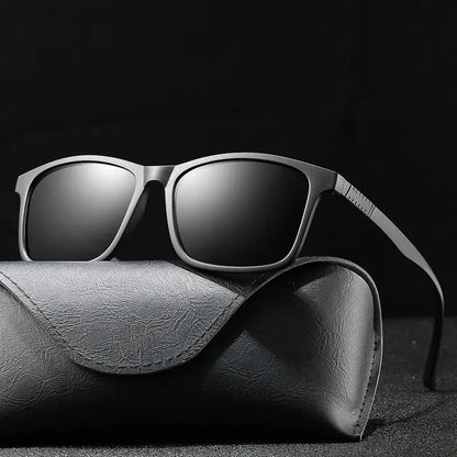Luxury Men Polarized Sunglasses Fashion Vintage Square