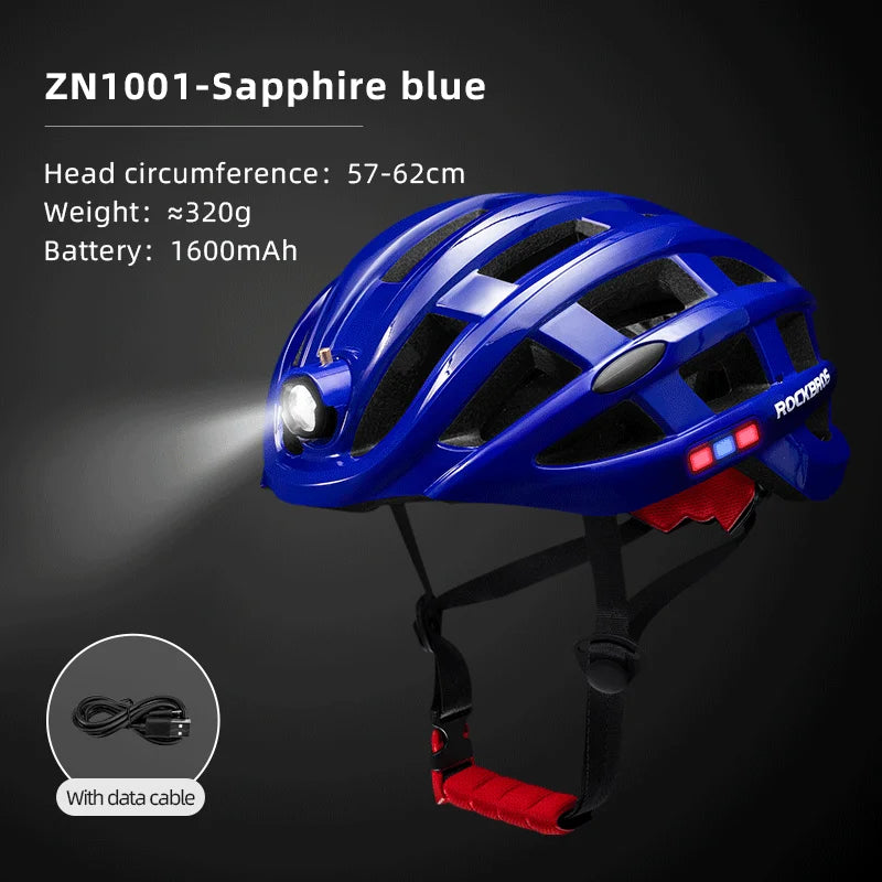 ROCKBROS LED Cycling Helmet with USB Charging