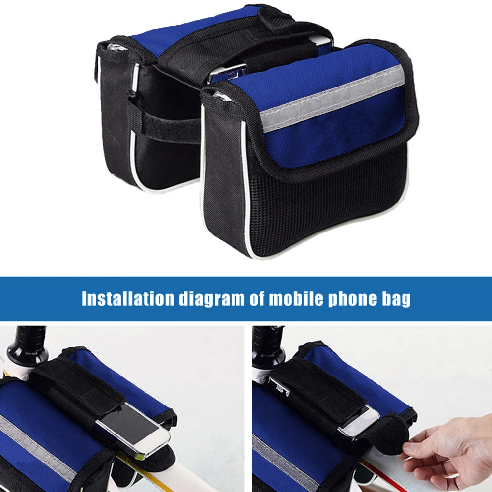 Rainproof MTB Bike Front Top Tube Pouch