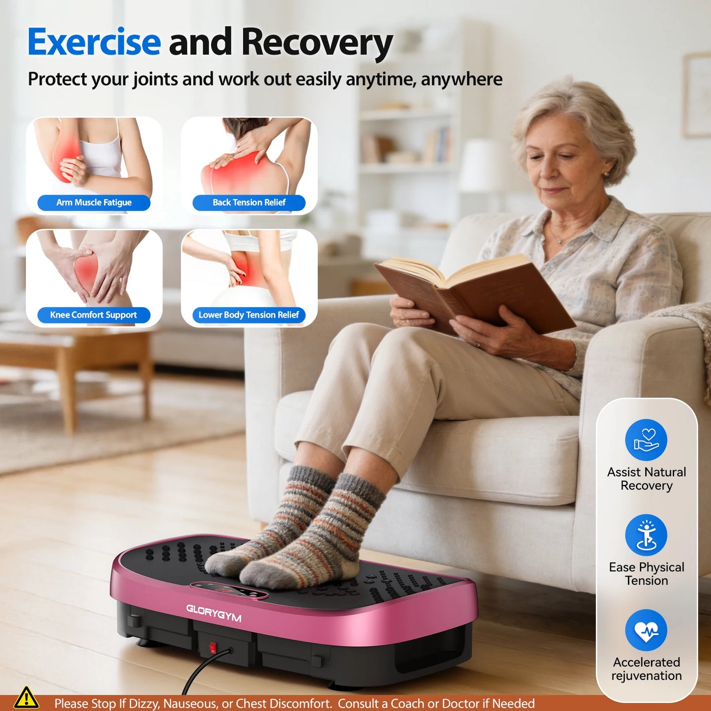Magnetic Vibration Plate Portable Quiet Fat‑Burning Machine