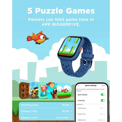 Kids’ waterproof fitness smartwatch with health tracking