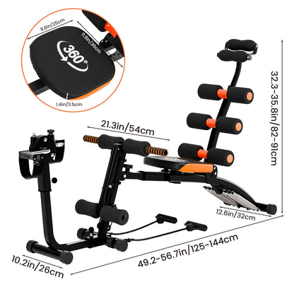 Six-In-One Multifunctional Abdominal Machine  Home Fitness