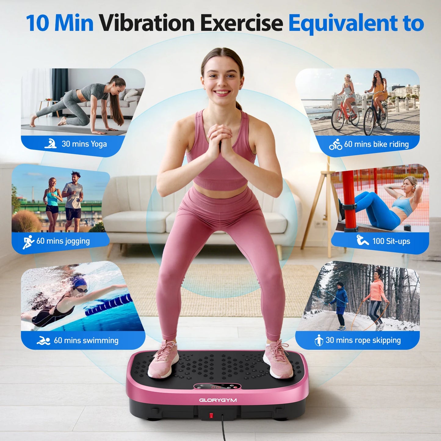 Magnetic Vibration Plate Portable Quiet Fat‑Burning Machine