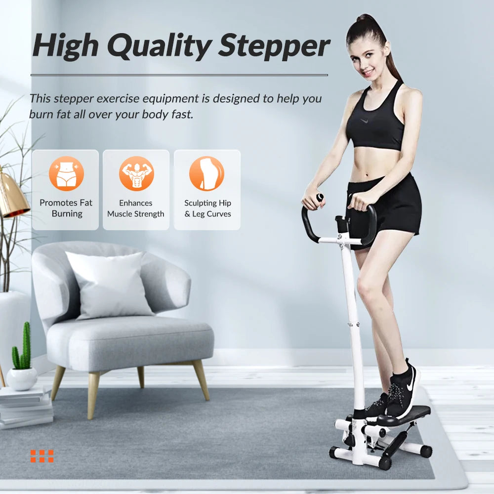Home Stepper Machine with Handlebar and Bands