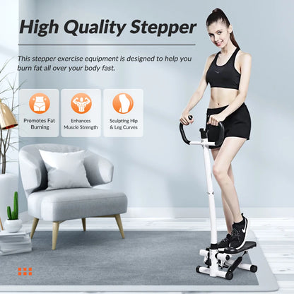 Home Stepper Machine with Handlebar and Bands