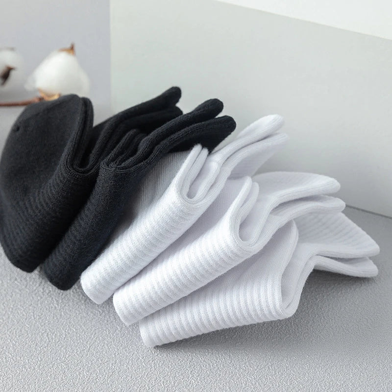 Cotton Anti‑Odor Breathable Sports Boat Socks Pack
