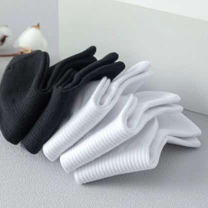 Cotton Anti‑Odor Breathable Sports Boat Socks Pack