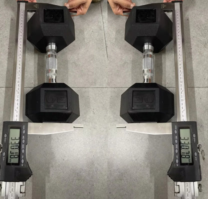 Rubber Hex Hand Dumbbell Weight Set 30-75LB