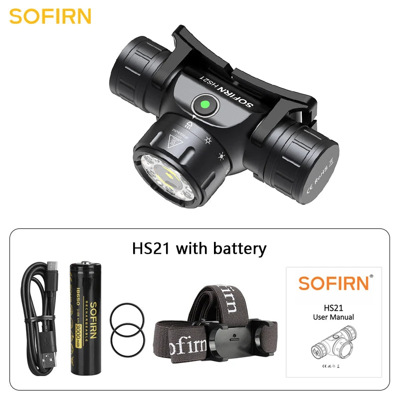 Rechargeable Flashlight SFT40 Powerful Headlight With Infrared