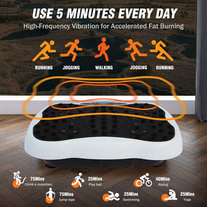 Full-Body Vibration Plate Exercise Machine