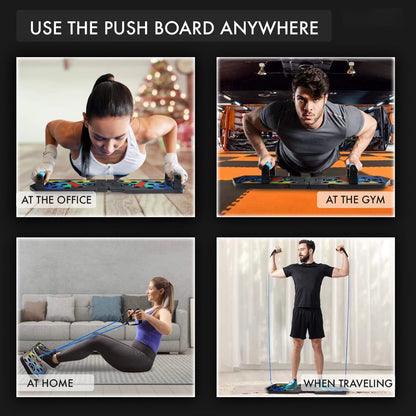 Portable Multifunctional Push-up Bar Board Set Foldable