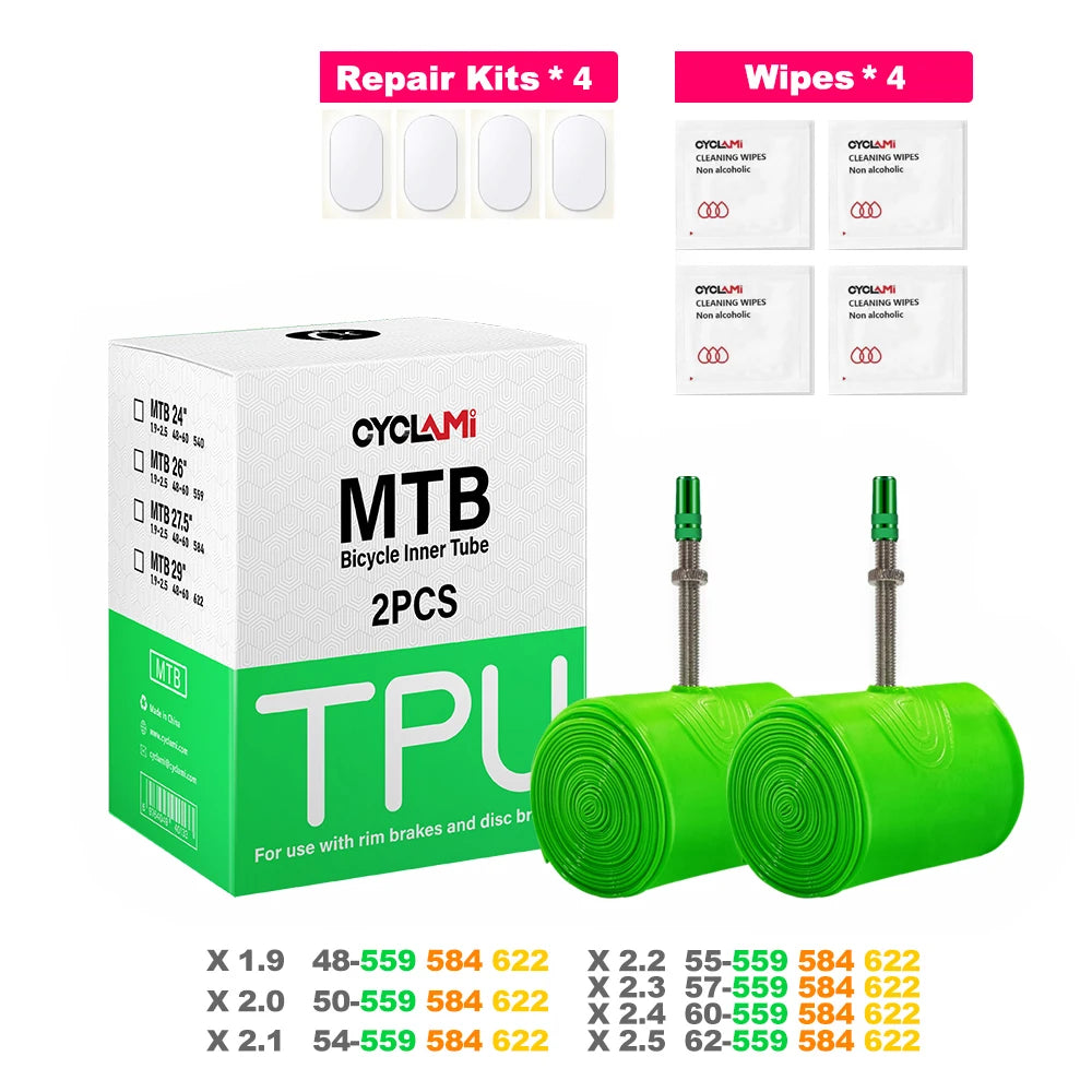 Ultralight TPU MTB Inner Tubes, 45mm FV