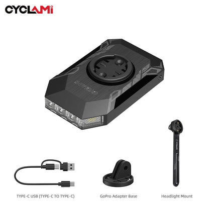 CL350 GPS‑Compatible Rechargeable Day/Night Bike Headlight