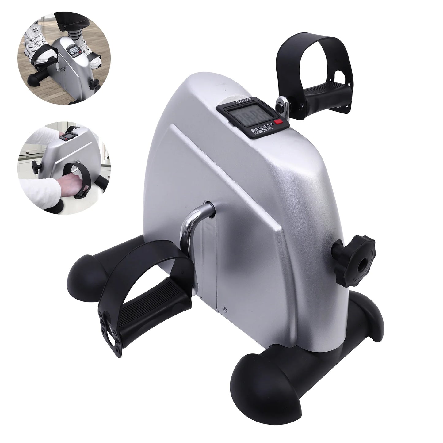 Motorized Under‑Desk Pedal Exerciser with LCD Display