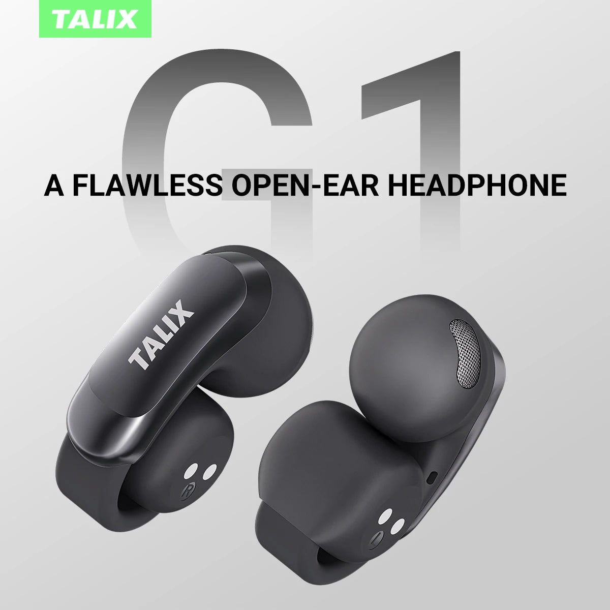 Clip-On Earbuds 5.3 Bluetooth Wireless Open-Ear