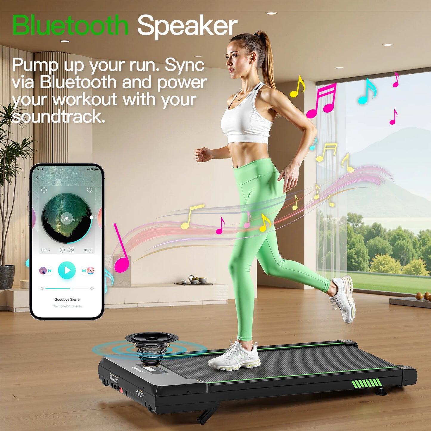 Walking Pad with Auto Incline Treadmill