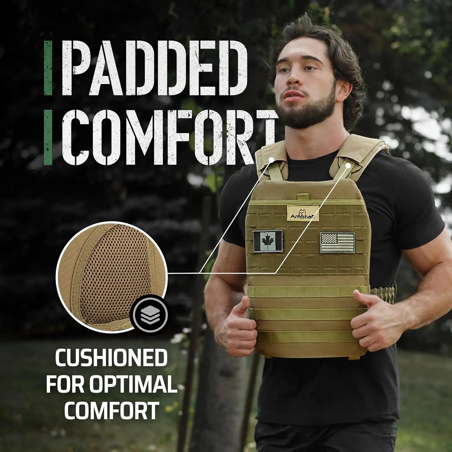 Versatile Wearable Vest for Fitness Workouts, Strength and Endurance Training