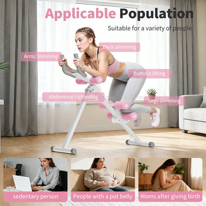 Foldable Ab Trainer Waist Toner Home Gym